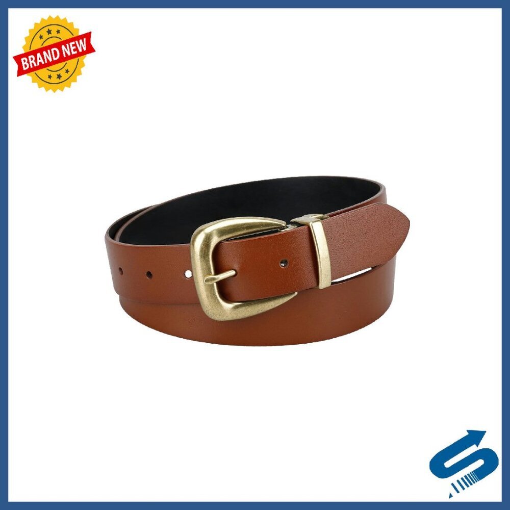 Reversible Western Belt Women's Casual Adjustable 7-Hole Strap